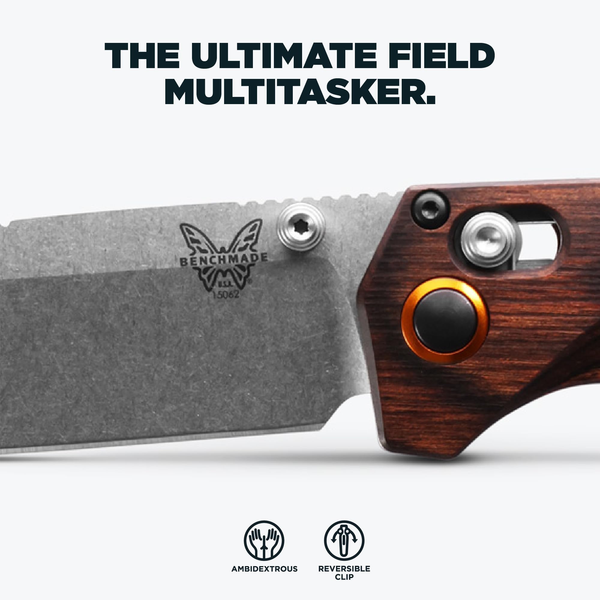 Benchmade - Grizzly Creek 15062 EDC Knife with Wood Handle (15062) - Image 3